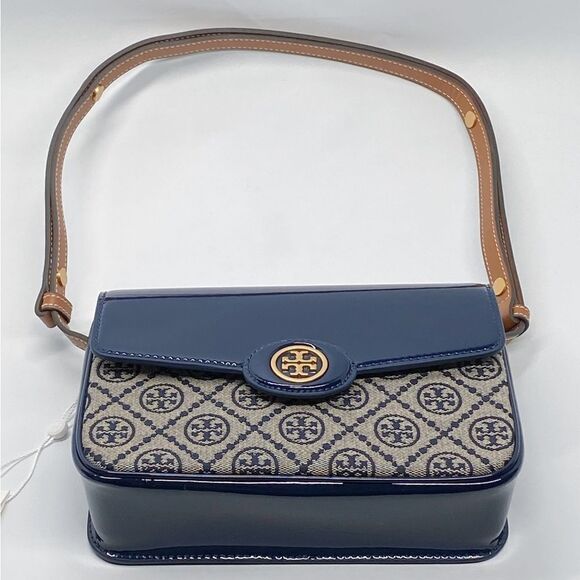 Tory Burch Robinson T Monogram Convertible Shoulder Bag - Picture 5 of 14